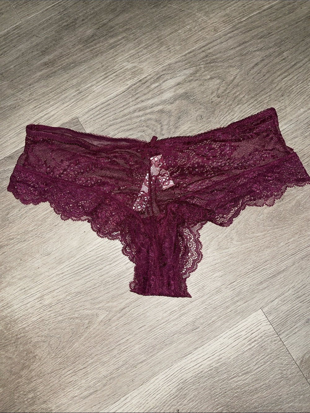 Victoria's Secret Lace Bikini Panty - Deep Wine